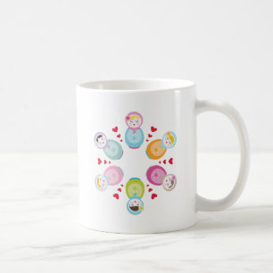 KLEIDUNG:: babushka Puppen - Mandala Kaffeetasse