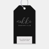 Kleidung Black Hanging Display Preis Hang Tag Geschenkanhänger (Vorderseite)