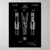 Kleidung Button Patentposter Poster (Vorne)