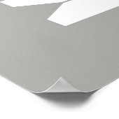 Kleidung Button Schwarz-weiß und graue Wäscherei R Poster (Ecke)