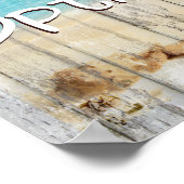 Kleidung Fakultatives Strandschild Poster (Ecke)