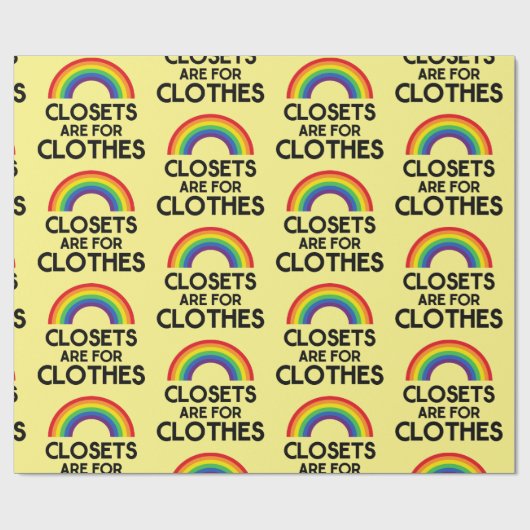 Kleidung für den Gay Pride Geschenkpapier (Flach)