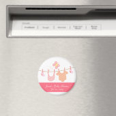 Kleidung für Kleinkinder an der Wäscheleine mit Sc Magnet (In Situ (Geschirrspüler))