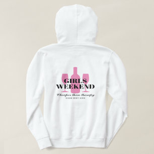 Kleidung für Mädchen Wochenende Party Reise. Maßge Hoodie