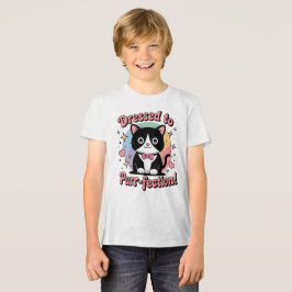 Kleidung für Purr-Fection - Kawaii Tuxedo Cat Tri-Blend Shirt