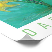 Kleidung im Frühling. Acryl- und Digitalmalerei Poster (Ecke)