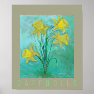 Kleidung im Frühling. Acryl- und Digitalmalerei Poster