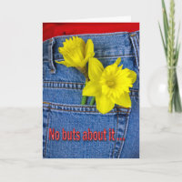Kleidung in Blue Jeans zum Geburtstag
