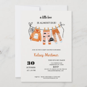 Kleidung Line ein wenig Boo Halloween Baby Dusche Einladung