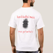 Kleidung mit dem Logo "der handgestrickten Musik" T-Shirt (Rückseite)