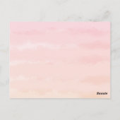 Kleidung mit Giraffe, Boho Floral Baby Dusche Postkarte (Rückseite)