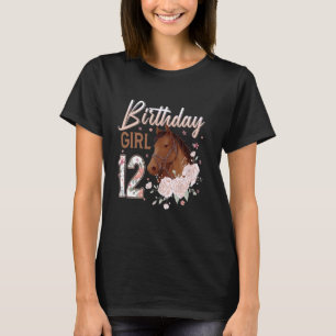 Kleidung Pferdefreunde 12. Geburtstag Mädchen Gebu T-Shirt