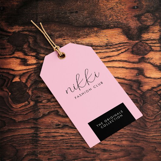 Kleidung Pink Hanging Display Preis hängen Tag Geschenkanhänger