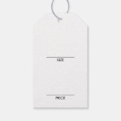 Kleidung Pink Hanging Display Preis hängen Tag Geschenkanhänger (Rückseite)