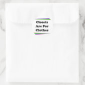 Kleidung Runder Aufkleber (Tasche)