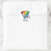 Kleidung Runder Aufkleber (Tasche)