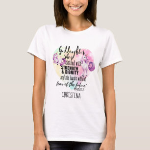 Kleidung Stärke Dignity Teen GODAUGHTER Zitat T-Shirt