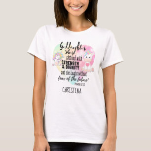 Kleidung Stärke Dignity Teen GODAUGHTER Zitat T-Shirt