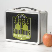 Kleidung und Dekoration von Baumhäusern Metall Brotdose (Beispiel)