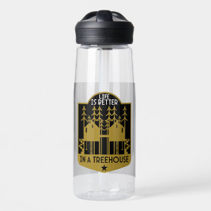 Kleidung und Dekoration von Baumhäusern Trinkflasche