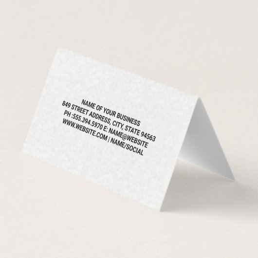 Kleidung | Wardrodesign Visitenkarten (Rückseite)