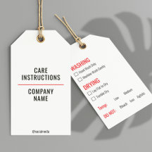 Kleidung - Waschen - Vorsorgeanweisungen hängen Ta