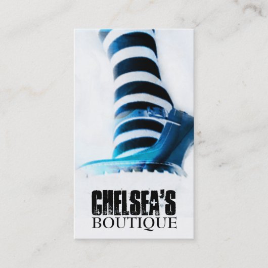 Kleidungs-Butike-Geschäfts-Karten-Vorlagen Visitenkarte (Vorderseite)
