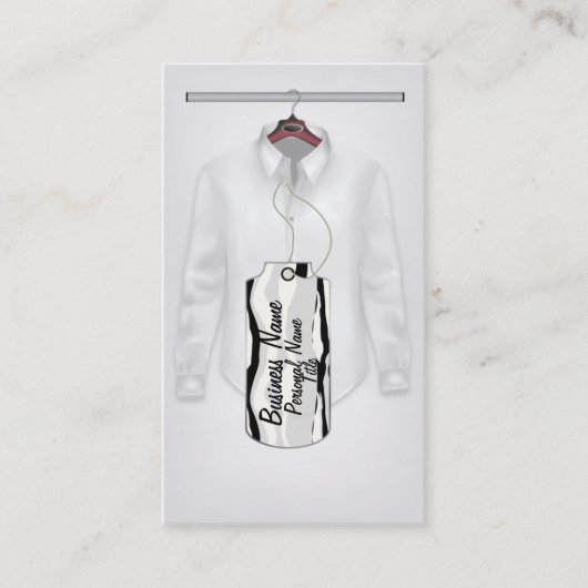 Kleidungs-Geschäfts-Visitenkarte Visitenkarte (Vorderseite)