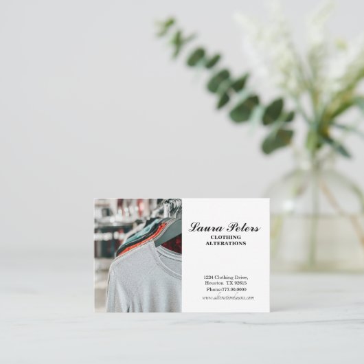 Kleidungsänderung der Mode Visitenkarte (Stehend Vorderseite)