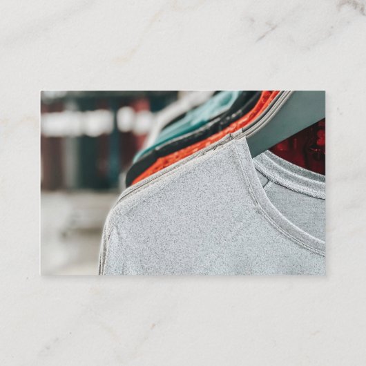 Kleidungsänderung der Mode Visitenkarte (Rückseite)