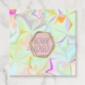 Kleidungsgröße der Boutique im Irisierenden Maßsta Geschenkanhänger (Vorderseite)