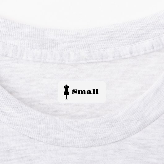 Kleidungsgröße Etiketten (Befestigt)