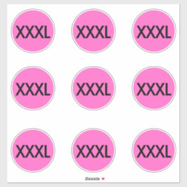 Kleidungsgrößenaufkleber Aufkleber