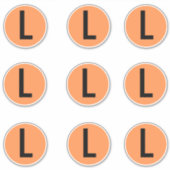 Kleidungsgrößenaufkleber Aufkleber (Vorderseite)