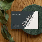 Kleidungspflege - Anleitungen Schwarz-weiß Visitenkarte