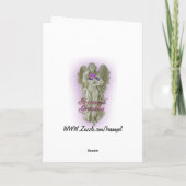 Kleidungsstücke auf weißem Leerzeichen Dankeschön Dankeskarte (Rückseite)