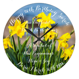 Kleidungsstücke in der Springtime Acrylwand Große Wanduhr