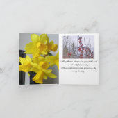 Kleidungsstücke und Vogelschutzkarte Karte (Innenseite)