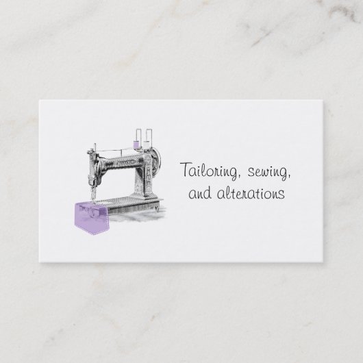 Kleidungsveränderungen, Schneiden und Nähen Visitenkarte (Vorderseite)