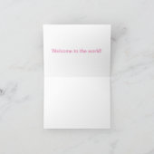 Klein, 10,2 cm x 14,2 cm Klappgeklappte neue Babyk Dankeskarte (Innenseite)