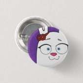 Klein, 1 ¼ Zoll-runder Knopf Button (Vorne & Hinten)