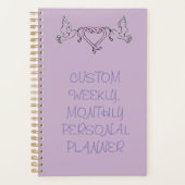 Klein (5,5" x 8,5") Es ist Zeit sich zu organisier Planer (Vorderseite)