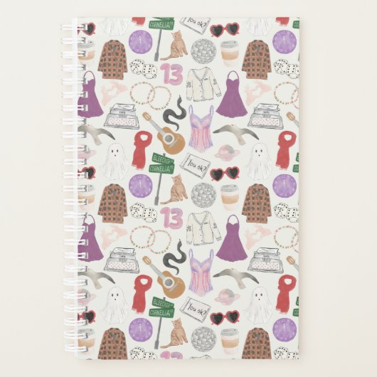 Klein (5,5" x 8,5"), harte Abdeckung, weißer Spira Planer (Vorderseite)