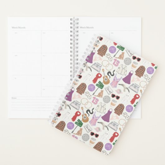 Klein (5,5" x 8,5"), harte Abdeckung, weißer Spira Planer (Anzeige)