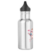 Klein aber laut edelstahlflasche (Links)