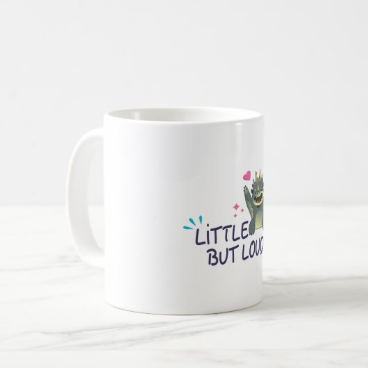 Klein aber laut kaffeetasse (Vorderseite Links)