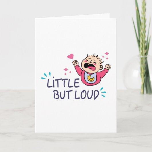 Klein aber laut karte (Vorderseite)