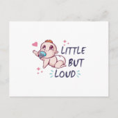 Klein aber laut postkarte (Vorderseite)