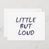 Klein aber laut postkarte (Vorne/Hinten)