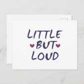 Klein aber laut postkarte (Vorne/Hinten)